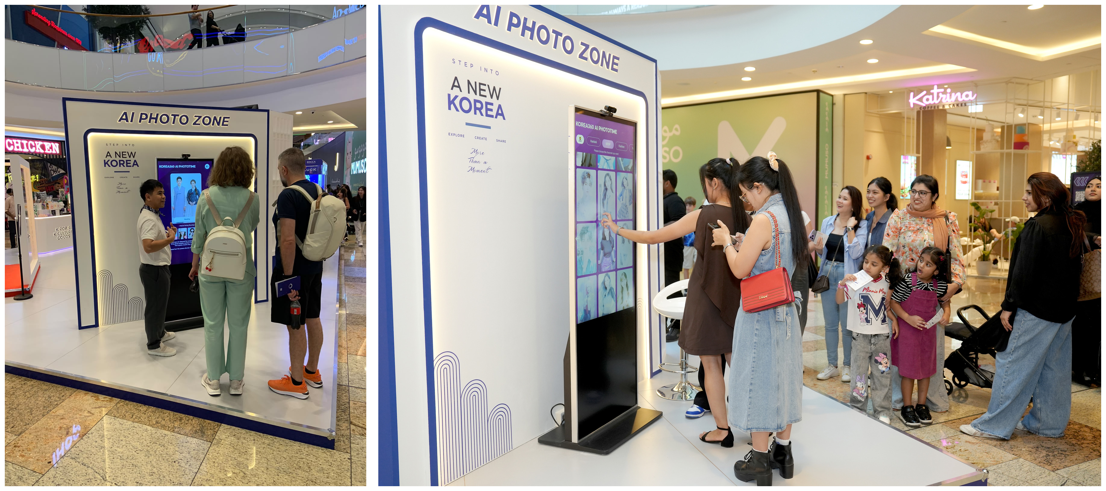 두바이 KOREA 360 한국문화체험 AI PHOTO TIME 구축 및 운영 현장